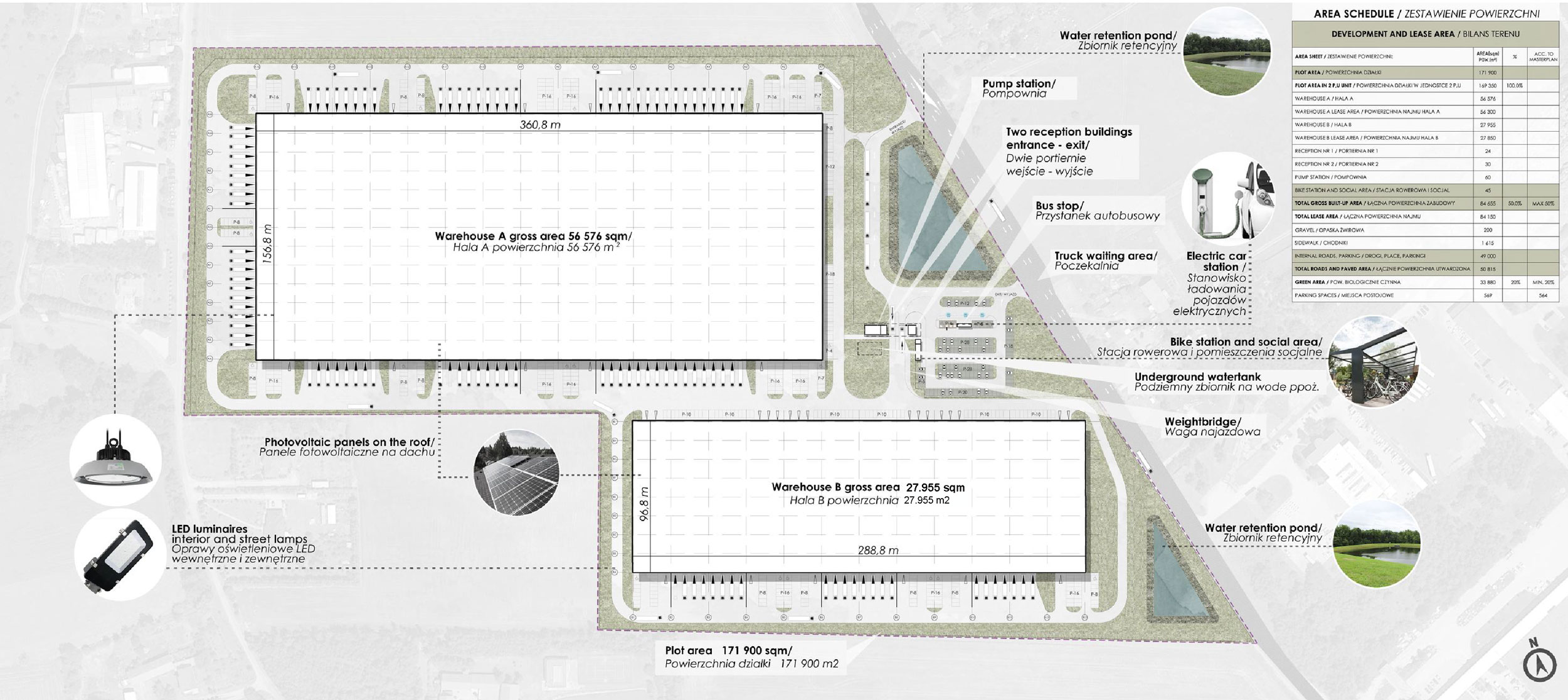 Prusice Wrocław - logistyka, plan zagospodarowania terenu